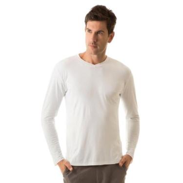 Imagem de Camiseta Sport Fit Branca Com Proteção Solar Uv.Line