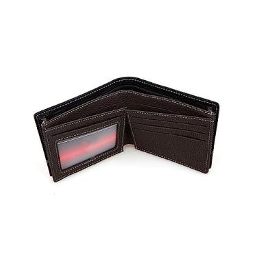 Imagem de FOYTOKI carteira masculina preta carteira com espaço para cartões carteira para homem carteira de parágrafo de tamanho curto carteira de couro europeu e americano porta-moedas cara