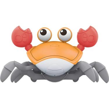 Imagem de Caranguejo Brinquedo com Música, Que Anda e Evita Obstáculos - Movido a Pilhas (AA) (Laranja)
