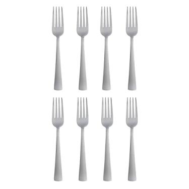 Imagem de Oneida Garfos de jantar de talheres de zinco todos os dias, conjunto de 8, aço inoxidável 18/0, conjunto de talheres, 3,5 x 9,5 x 21,5 cm