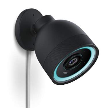 Imagem de elago Capa para câmera de segurança externa compatível com Google Nest Cam IQ (preto) - LED infravermelho visível, furos para microfone/alto-falante, camuflagem, proteção para todos os climas, ventilação