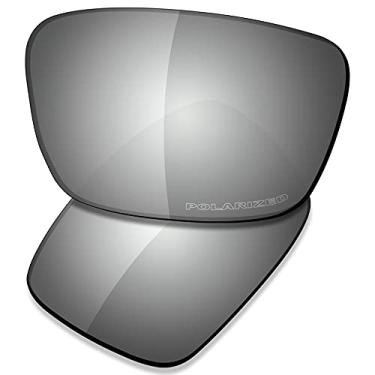 Imagem de SAUCER Lentes de substituição premium para óculos de sol Oakley Fuel Cell OO9096 High Defense - Metal cromado polarizado