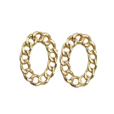 Imagem de Brinco Oval Corrente