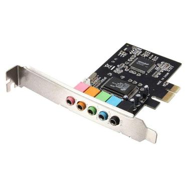 Imagem de Placa de áudio de áudio digital de 5.1 canais PCIE PCI Express
