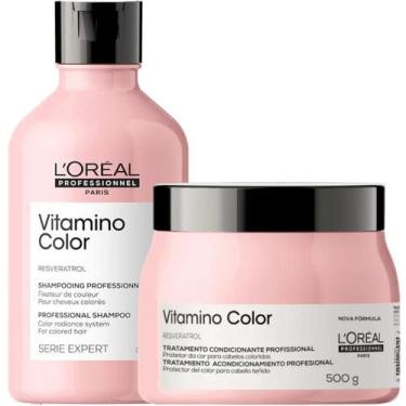 Imagem de Loréal Vitamino Color Mascara 500Gr + Shampoo 300ml - Loreal Professio