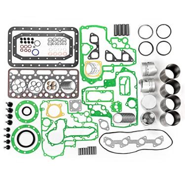 Imagem de Eoiou Kit de reconstrução de revisão serve para Kubota V1702 IDI motor de injeção indireta Bobcat 442 645 733 743 1600 Minicarregadeira Kubota L3350 L3250DT L3255F L355 L2850F Trator