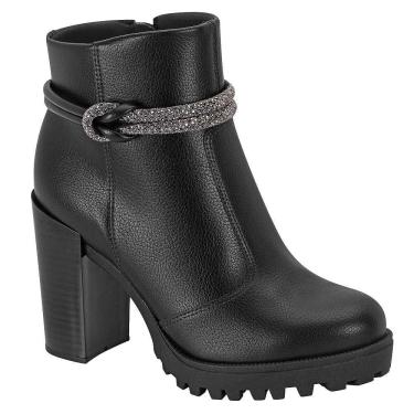 Imagem de Bota Cano Curto Moleca 5325.124 Feminina - Preta