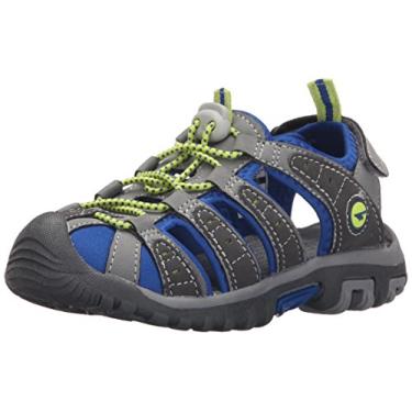 Imagem de Hi-Tec Sapato aquático Shore JR (criança pequena/criança grande), Cinza/Cobalto/Limoncello, 15