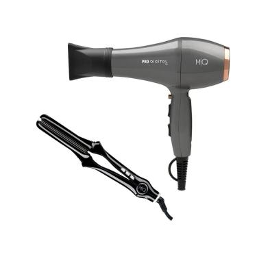 Imagem de Kit Mq - Secador Mq Pro Digital Íon 2400W 127V + Chapinha Prancha Mq Pro 480 Turbo Led Bivolt