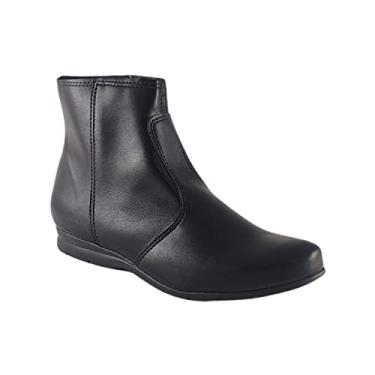 Imagem de Bota Feminina Beira Rio Salto Anabela Cano Curto Cor:Preto;Tamanho:35;Gênero:Feminino