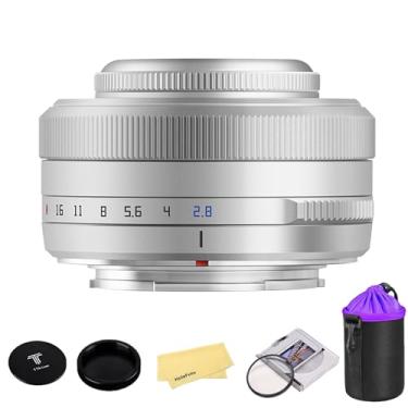 Imagem de Ttartisan Af 27Mm F2.8 Aps-C Frame Lens Ultra-Compact Pancake Lens For Fuji X Mount Cameras For Fujifilm Xs10 X-E4 X-T10 X-T20 X-T3 X-T4 X-T100 X-T200 X-T30 X-Pro1 X-Pro2 X-Pro3 X-E1-Silver