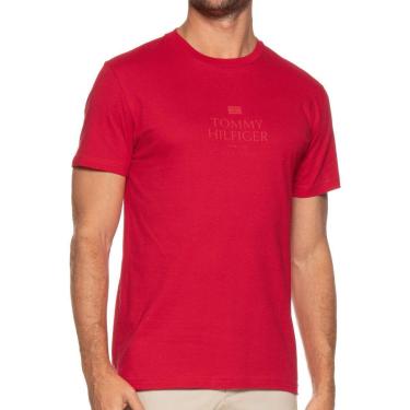 Imagem de Camiseta Tommy Hilfiger Tonal Vermelha-Masculino
