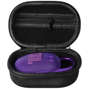 Imagem de Capa para alto-falante Bluetooth portátil JBL Clip 5, estojo rígido de substituição para JBL Clip 5 (preto)
