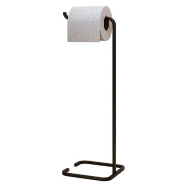 Imagem de Papeleira Porta Papel Higiênico Eleganza Metal Preto