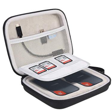 Imagem de Lacdo Estojo de transporte de disco rígido para 2 SanDisk Extreme G-Technology G-Drive Mobile Externo portátil SSD 1TB 2TB 250GB 500GB USB-C 3.1 Mala de viagem, Preto