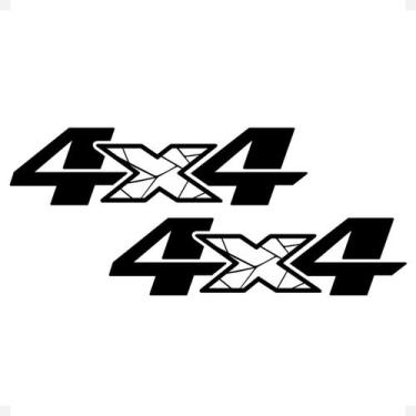 Imagem de Par Adesivos 4x4 Compatível C/ Ranger Storm 2020/2022 Preto - SPORTINO