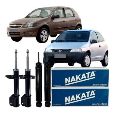 Imagem de Kit Amortecedor Dianteiro Traseiro Gm Celta 1.4 2000 2014 - NAKATA