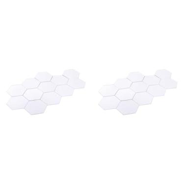 Imagem de 24 Pçs Espelho Adesivos de Parede, Arte Espelho 3d Removível Diy Casa Decorativa Folha Acrílica Espelho Plástico Telhas para Casa Sala Estar Quarto