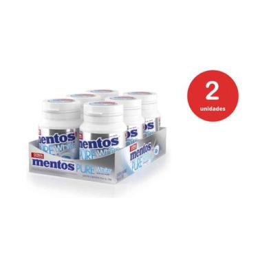 Imagem de Kit c/2 Goma De Mascar Mentos Pure Fresh White