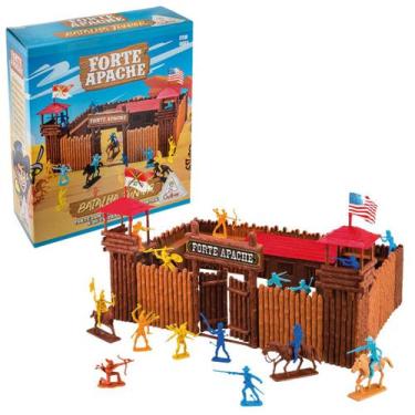 Imagem de Forte Apache Batalha Junior Brinquedo Infantil Velho Oeste - Mili Mult