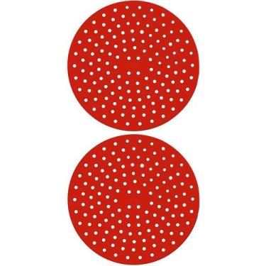 Imagem de Almofada De Silicone Para Fogão De Indução 2 Peças Vermelho - Art Hous
