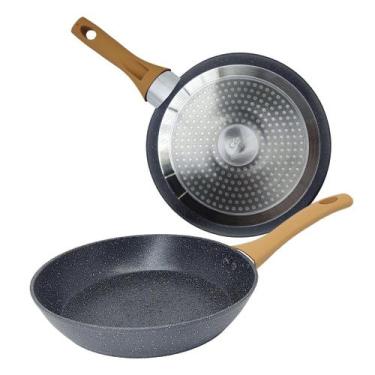 Imagem de Frigideira De Indução Antiaderente Cerâmica 24cm Viena Preto - CASAMBI