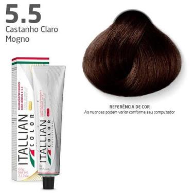 Imagem de  Coloração Itallian Color CASTANHO CLARO MOGNO 5.5 60g, Coloração perm