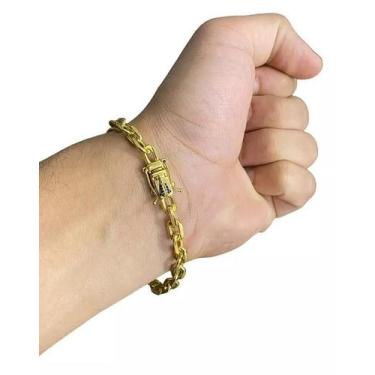 Imagem de Pulseira Cadeado 6Mm Fecho Especial Nossa Senhora Banhado A - Tojoia18