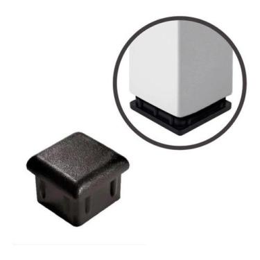 Imagem de 300 Ponteira Plástica 20x20- Cadeira Tubo Metalon - ACERIO ACESSÓRIOS