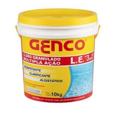 Imagem de Cloro Granulado GENCO 3x1 Múltipla Ação 10Kg