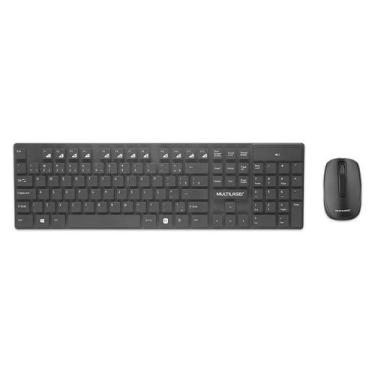 Imagem de Kit Teclado E Mouse Sem Fio Teclas Flutuantes Preto Tc251 - MULTILASER