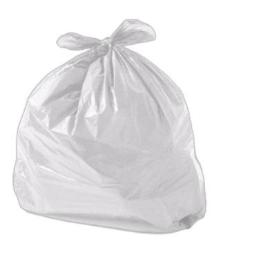 Imagem de Kit Saco De Lixo Branco 80 Litros Pacote C/5 Kg Aprox 60 Und - HIGIPAC