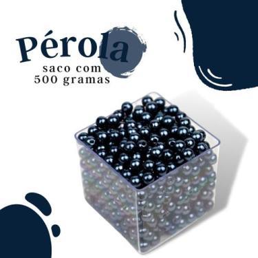 Imagem de Pérola Azul Marinho 10Mm Pacote Com 500 Gramas - Nybc