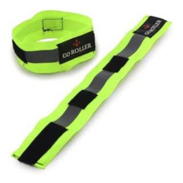 Imagem de Faixa Refletiva Para Braços Pernas Punhos Patins Bicicleta - Go Roller