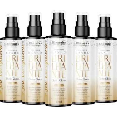 Imagem de Revenda 5 Spray Capilar Banho Brilhante Efeito Gloss Redutor de Volume