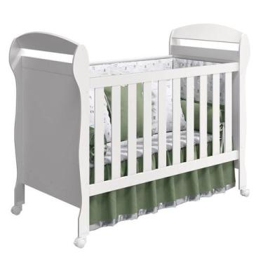 Imagem de Berço Mini Cama Danny Branco Fosco - Reller Móveis, Branco Fosco