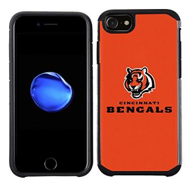 Imagem de Prime Brands Group Capa de celular para Apple iPhone 8/iPhone 7/iPhone 6S/iPhone 6 - NFL Licenciado Cincinnati Bengals Cor sólida texturizada