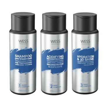 Imagem de Wess Nano Selagem Kit 3 Passos 250Ml - Wess Professional