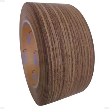 Imagem de Fita De Borda Para Mdf Madeirado Freijo Ambar Eucatex 64mm X 5m Moveis