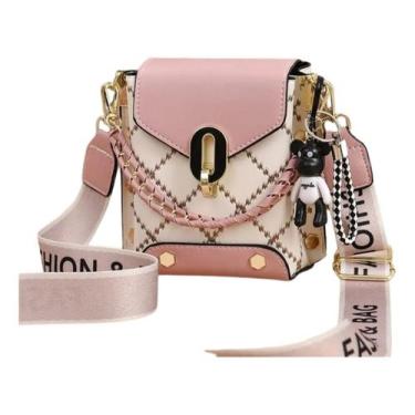 Imagem de Bolsa Carteira Feminina  Festa Divisão Chaveiro - RioHome, Rosa