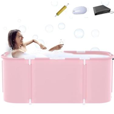 Imagem de Banheira portátil para chuveiro, banheira de imersão grande dobrável independente para adultos, banheiro familiar separado, spa japonês, banheira dobrável, ideal para banho de gelo quente
