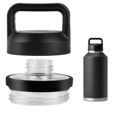 Imagem de Serve para garrafas YETI Rambler 510.3 g 737.1 g 1,020.6 g 1,814.4 g - Tampa Chug de substituição e acessórios de tampa de parafuso