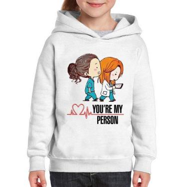 Imagem de Moletom Infantil You're My Person - Foca na Moda, Branco, 4