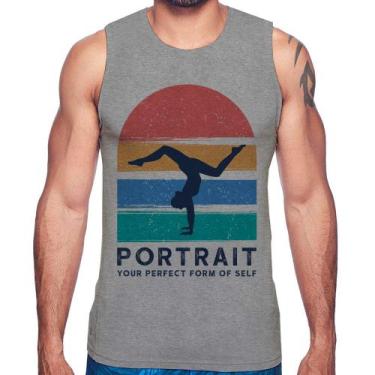 Imagem de Regata Portrait Your Perfect Form Of Self - Foca na Moda, Cinza, P