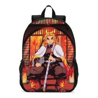 Imagem de Mochila Escolar Infanto Juvenil Anime Demon Slaye Rengoku Novidade Gee
