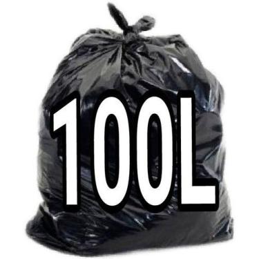 Imagem de Saco De Lixo 100 Litros Reforçado 100 Un Fabricante - HIGIPACK