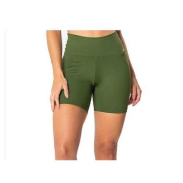 Imagem de Short Feminino Plus Size Cintura Alta em Suplex Poliéster - Fasciniun 