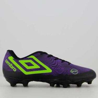 Imagem de Chuteira Umbro Orbit Campo Preta e Verde, 42