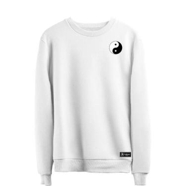 Imagem de Blusão Moletom Yin Yang Masculino e Feminino Personalizado sem Capuz g