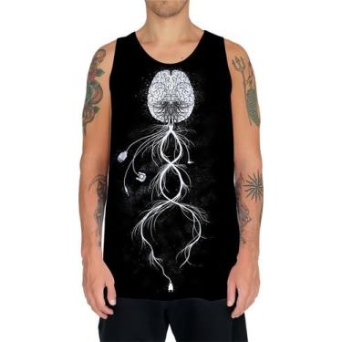 Imagem de Camiseta Regata Cérebro Inteligência Mental Psicologia HD 6 - Enjoy Sh